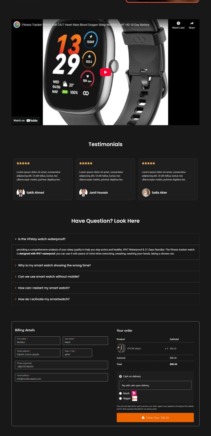 Landing Page